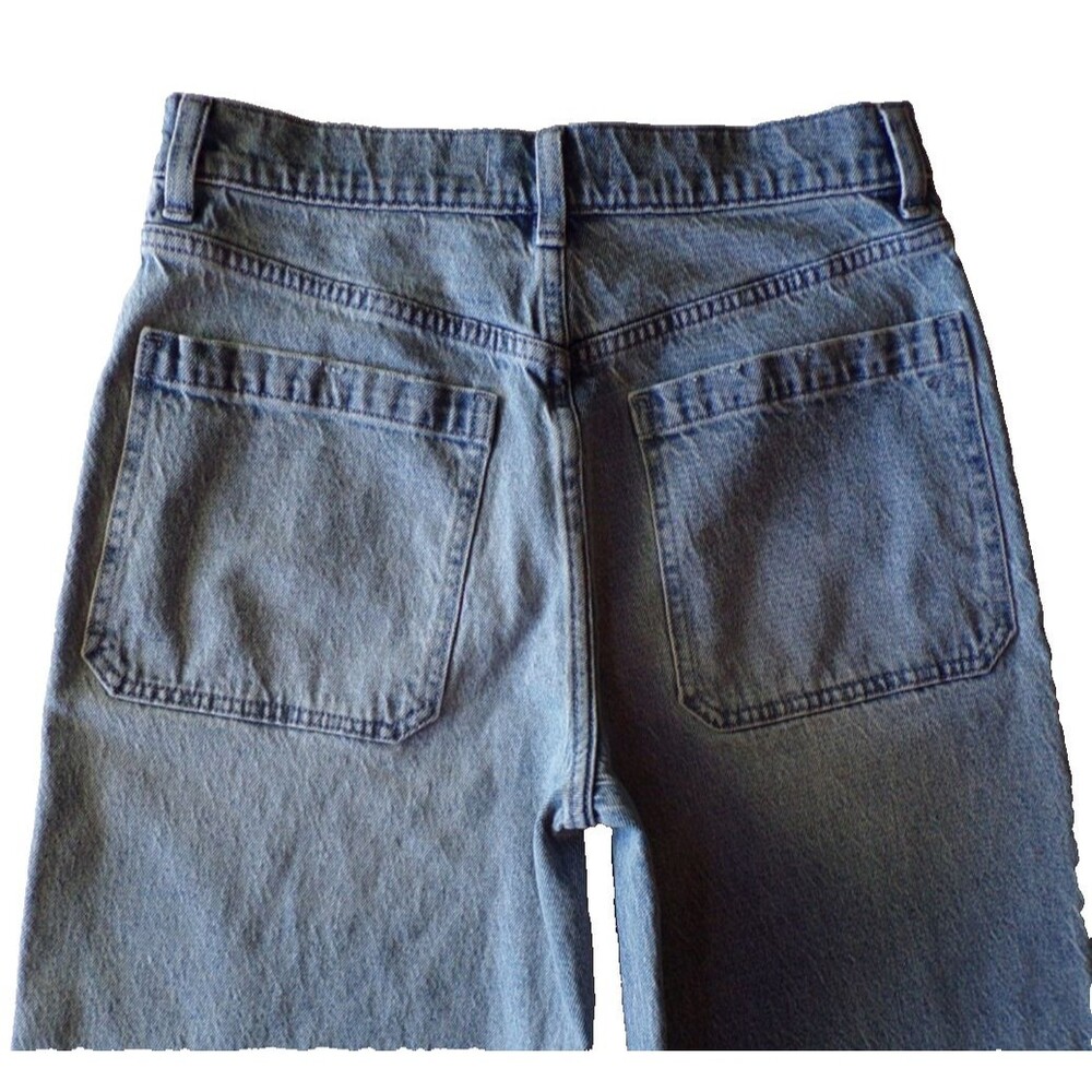 MADEWELL Emmett Wide-Leg Jean: Let Down Hem Edition Banning Wash 28 NWT! $138.00 - Picture 9 of 11